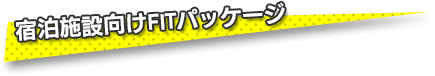 宿泊施設向けFITパッケージ